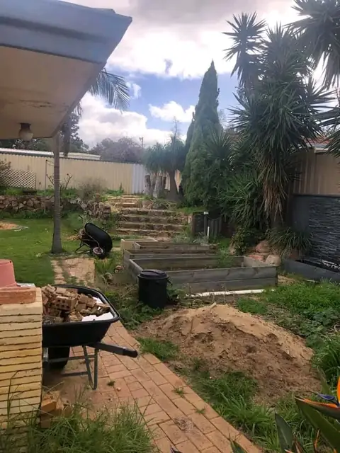Backyard before and after a makeover (before 2 of 3)