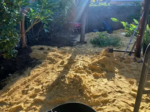 Backyard before and after a makeover (before 2 of 3)