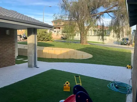 Backyard before and after a makeover