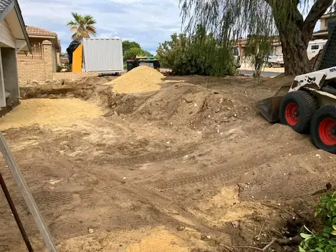 Backyard before and after a makeover (before 1 of 4)